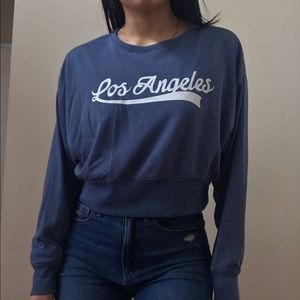 Cropped Graphic Sweater